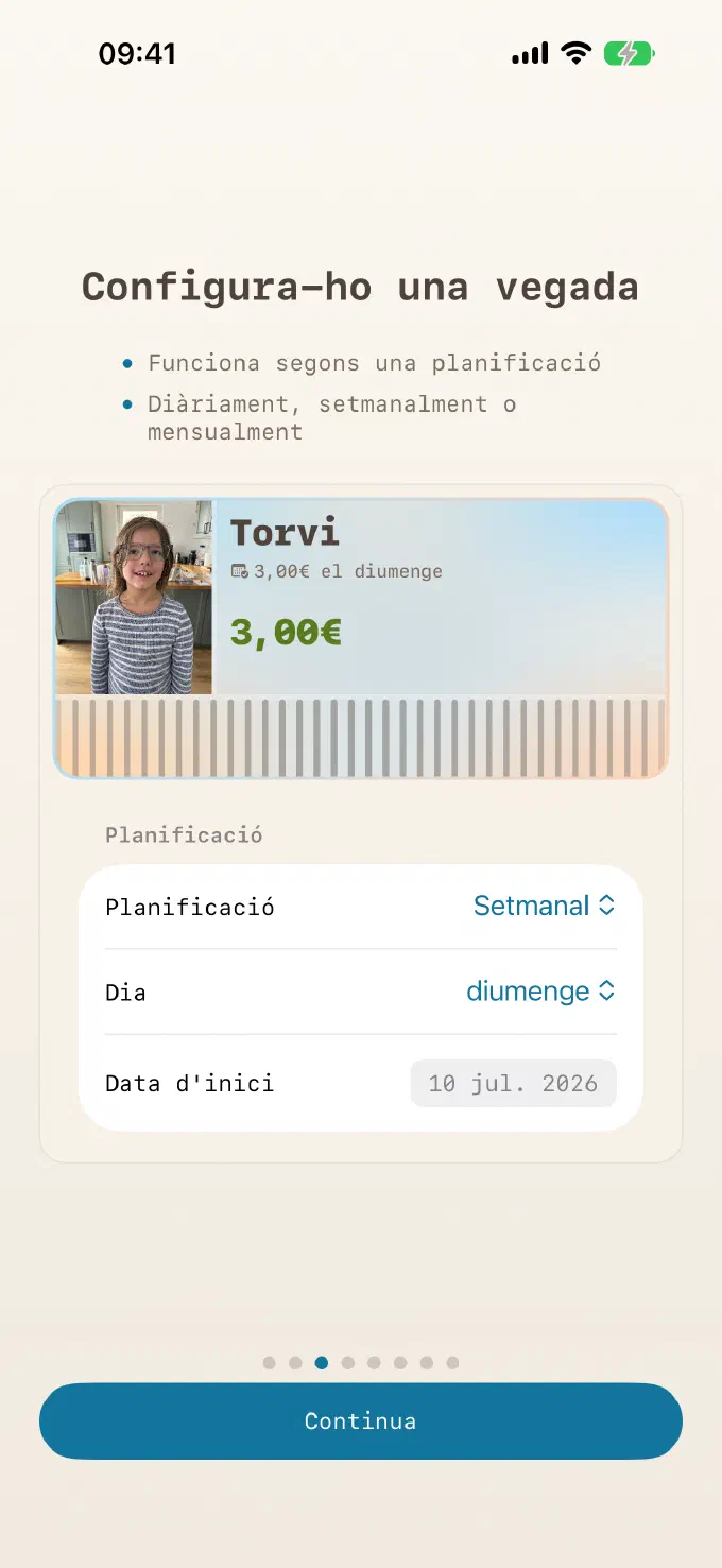 Configura-ho una vegada