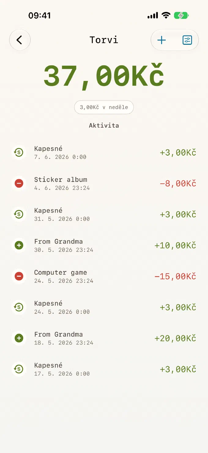 Účtenka za každou korunu