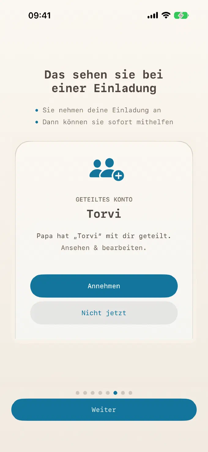 Zwei Eltern, ein Konto