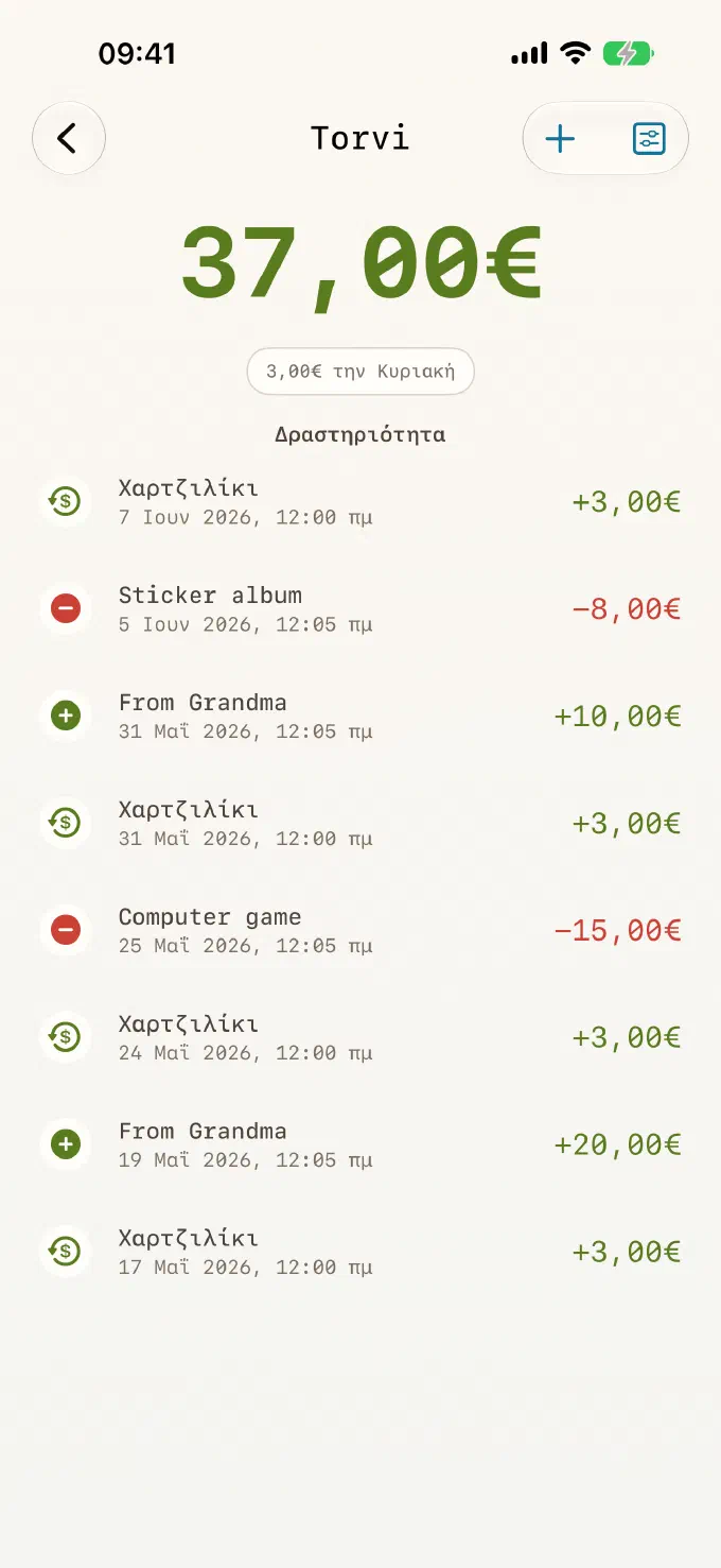 Απόδειξη για κάθε ευρώ