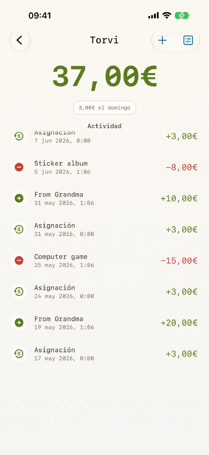 Un recibo por cada euro