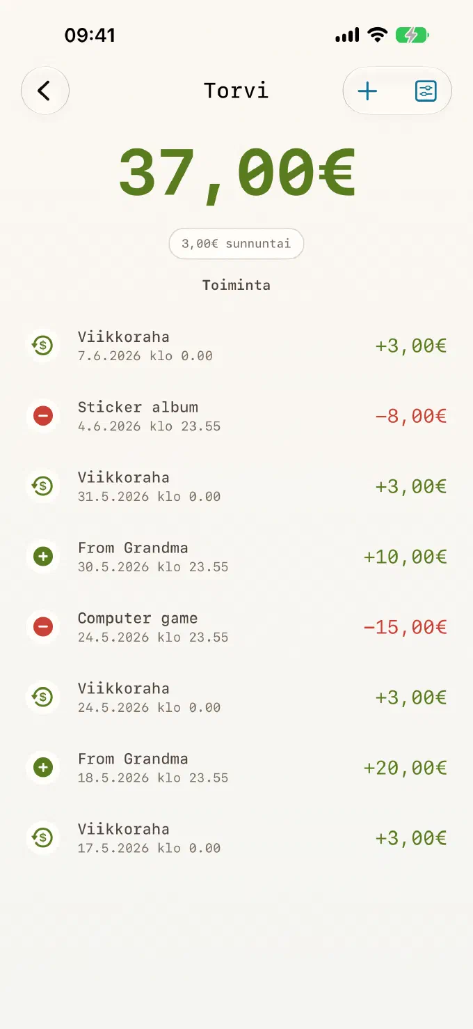 Kuitti joka eurosta