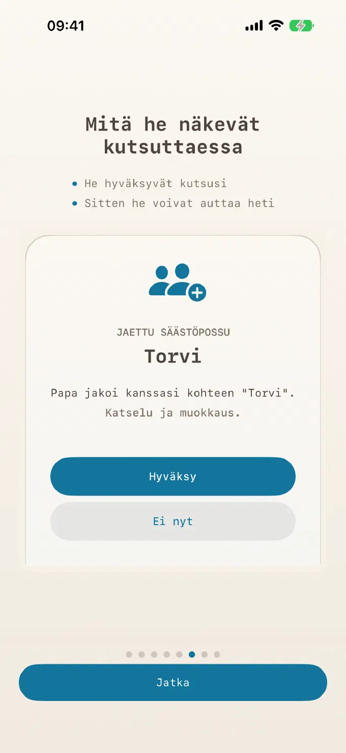 Kaksi vanhempaa, yksi säästöpossu