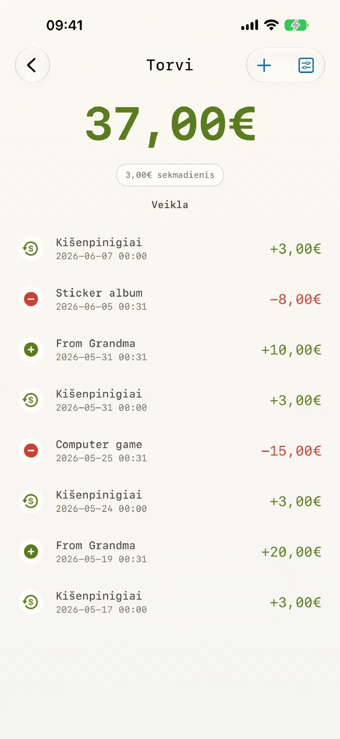 Kvitas už kiekvieną eurą