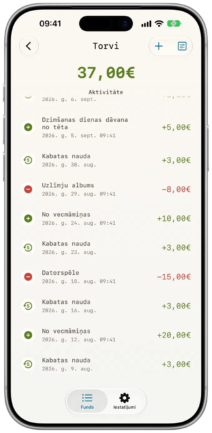 Čeks par katru eiro