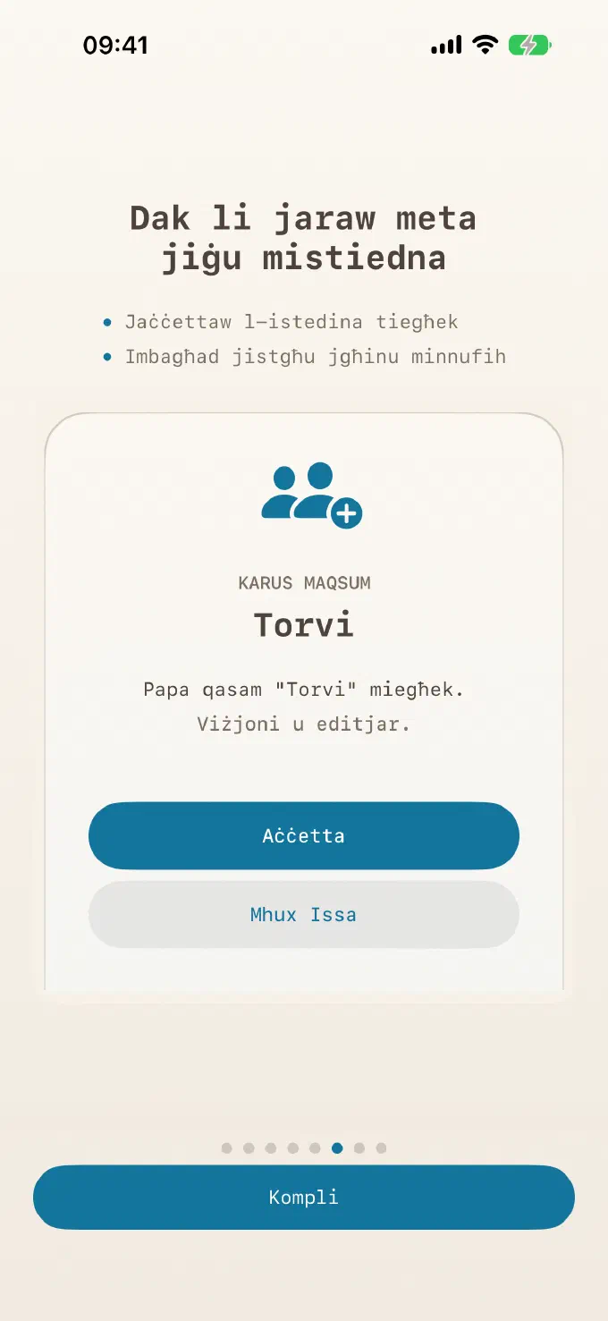 Żewġ ġenituri, karus wieħed