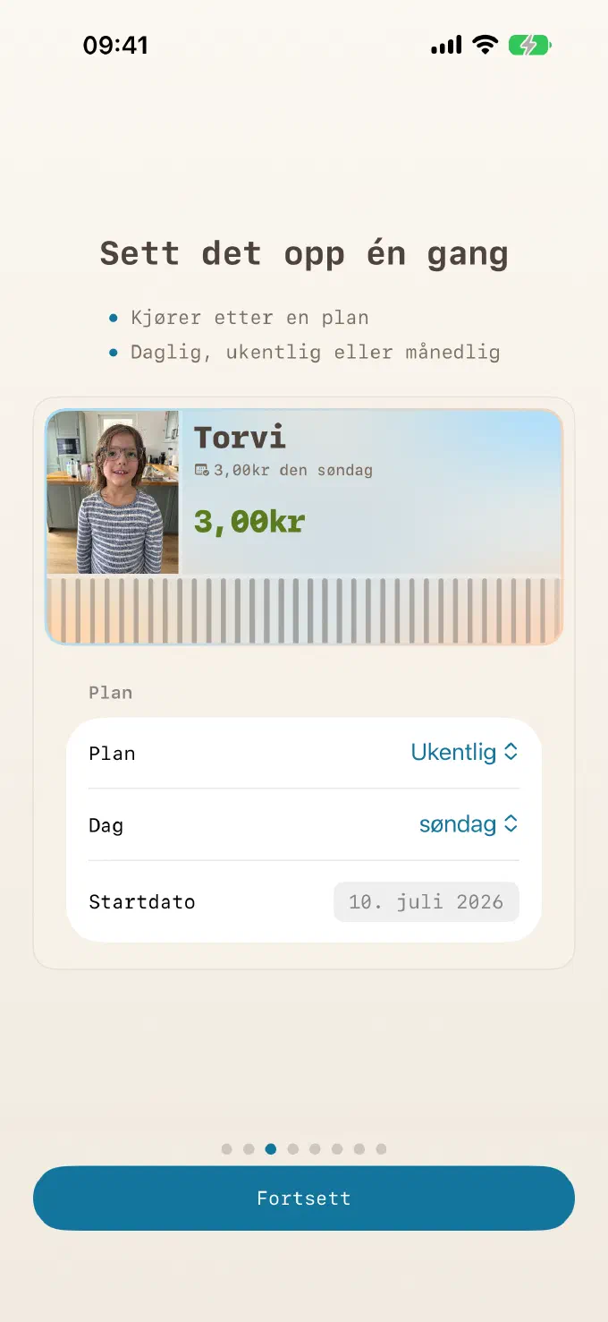 Sett det opp én gang