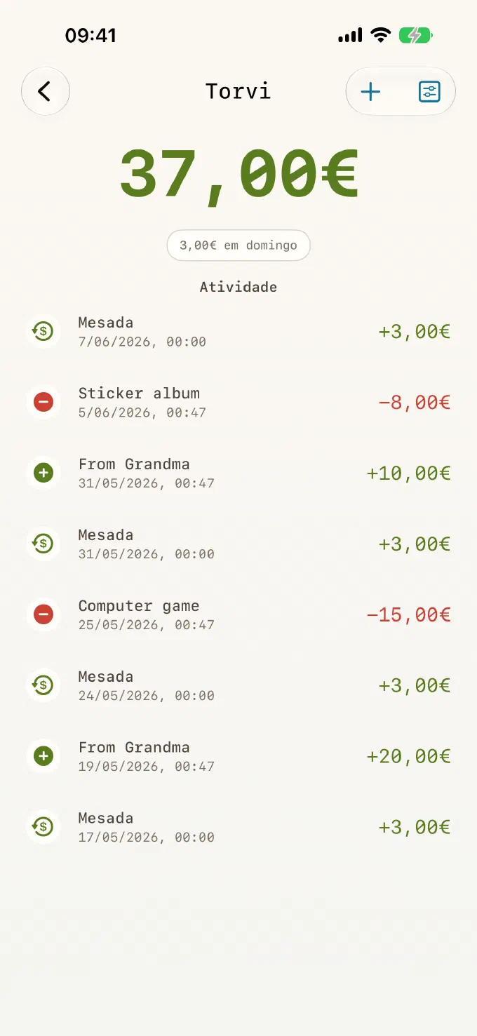 Um recibo para cada euro