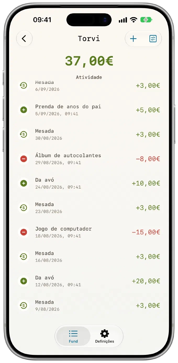 Um recibo para cada euro